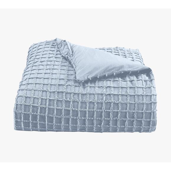 Pottery Barn queen duvet cover and shams in sky blue - Picture 6 of 8